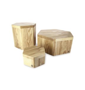 Set met 3 verhogers hout beige xx23 Revol