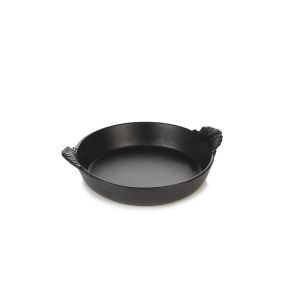 Plat à oreilles rond noir porcelaine culinaire Ø 18 cm French Classics Revol
