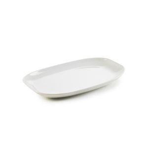 Plat bord rechthoekig wit culinair x17.8 Club Revol