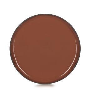 Assiette plate rond rouge porcelaine culinaire Ø 26 cm  Caractère Revol