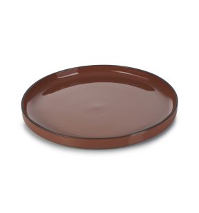 Assiette plate rond rouge porcelaine culinaire Ø 28 cm  Caractère Revol