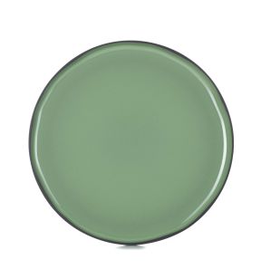 Assiette plate rond vert porcelaine culinaire Ø 30 cm  Caractère Revol