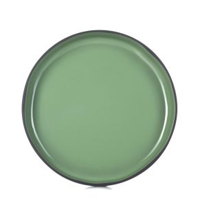 Assiette creuse rond vert porcelaine culinaire Ø 23 cm  Caractère Revol
