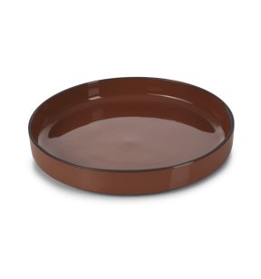 Assiette creuse rond rouge porcelaine culinaire Ø 23 cm  Caractère Revol