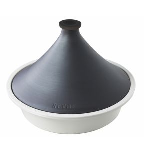 Couvercle pour tajine rond noir porcelaine culinaire Ø 29 cm Revolution 2 Revol