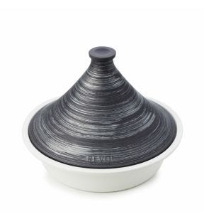 Couvercle pour tajine rond noir porcelaine culinaire Ø 29 cm Revolution 2 Revol