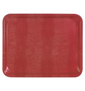 Plateau stratifié bois rouge 37x28 cm Platex