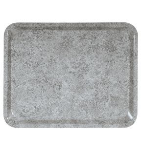 Plateau stratifié bois gris 37x28 cm Platex