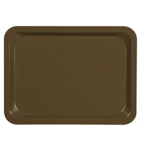 Plateau stratifié bois marron 40x30 cm Platex