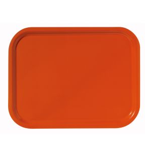 Plateau stratifié bois orange 46x36 cm Platex