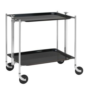 Roltafel zwart aluminium Platex
