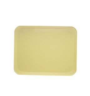 Plateau polyester jaune 46x36 cm Poly Str Profil Mat Platex