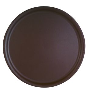 Serveerblad polyester kastanjebruin Ø 36 Platex