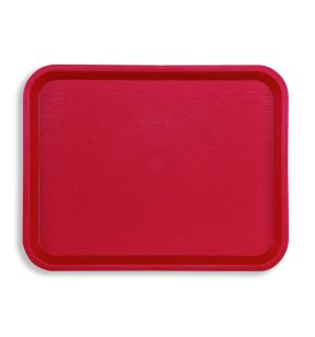 Plateau polyester rouge 35x27 cm Fast Food Platex
