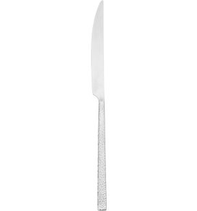 Couteau de table monobloc en inox 13Cr 23,5 cm Iseo Martele Eternum