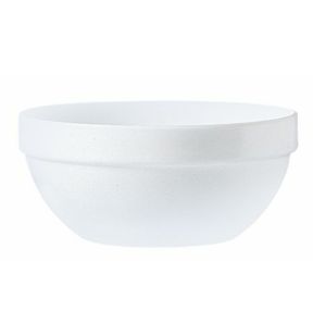 Bol à salade rond blanc verre opal Ø 14 cm Restaurant Arcoroc
