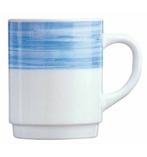 Mok rond blauw opaal 25 cl Ø 7.2 Brush Arcoroc