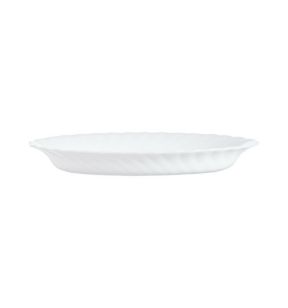 Ravier ovale blanc verre opal 22 cm Trianon Arcoroc