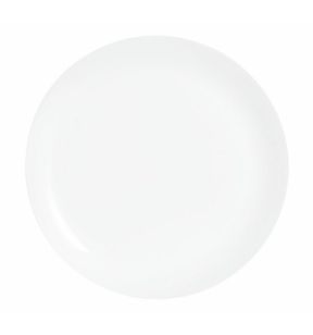 Assiette plate rond blanc verre opal Ø 25 cm Evolutions  Arcoroc