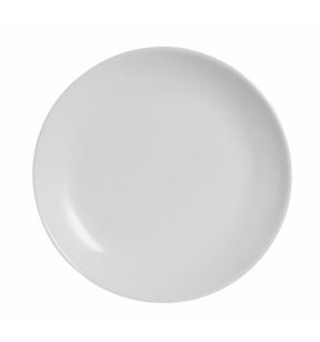 Assiette plate rond gris verre opal Ø 19 cm Evolutions  Arcoroc