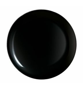 Plat bord rond zwart glass gehard Ø 25 Evolutions Arcoroc Arcoroc