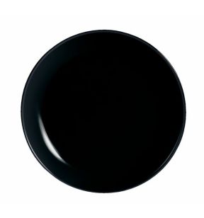 Plat bord rond zwart glass gehard Ø 19 Evolutions Arcoroc Arcoroc