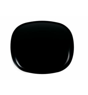 Plat bord rechthoekig zwart glass gehard x24.1 Evolutions Arcoroc Arcoroc