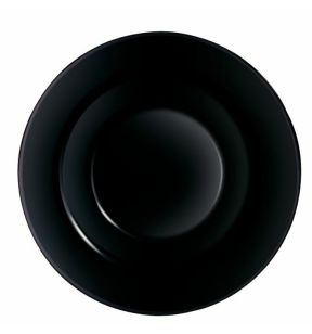 Pastabord rond zwart glass gehard Ø 28.55 Evolutions Arcoroc Arcoroc