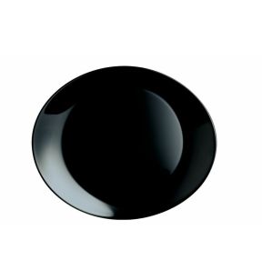 Steakbord ovaal zwart glass gehard x26 Evolutions Arcoroc Arcoroc