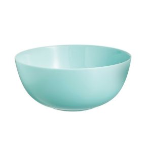 Saladier rond turquoise verre opal Ø 21 cm Diwali Luminarc