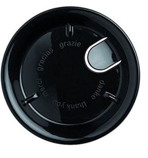 Coupelle rond noir Ø 11 cm
