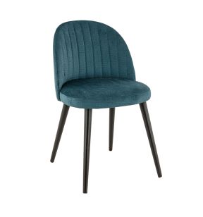 Chaise d'intérieur bleu pétrole 81x49x55 cm Emile Flexmob