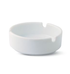 Cendrier rond blanc porcelaine Ø 8,5 cm Pro.mundi