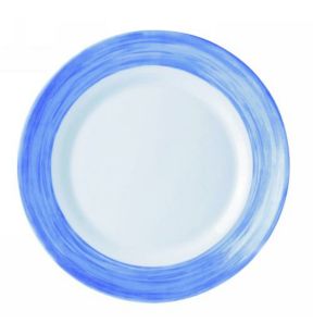 Diep bord rond blauw opaal Ø 22.5 Brush Arcoroc