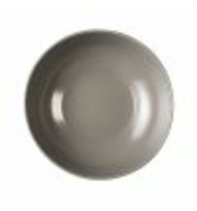 Assiette creuse rond Terre d'ombre grès émaillé Ø 25 cm Modulo Nature Degrenne