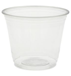 Pot transparent plastique Ø 92 mm 27 cl Duni (60 pièces)