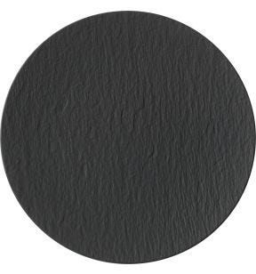 Assiette coupe plate rond noir porcelaine Ø 31,7 cm The Rock Villeroy & Boch