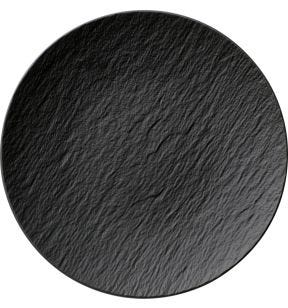 Assiette coupe plate rond noir porcelaine Ø 25 cm The Rock Villeroy & Boch