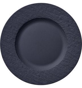 Assiette plate rond noir porcelaine Ø 22 cm The Rock Villeroy & Boch