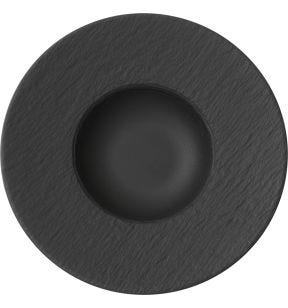 Assiette creuse rond noir porcelaine Ø 29 cm The Rock Villeroy & Boch