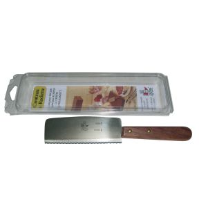 Couteau à raclette 24 cm inox traité crantée L.tellier
