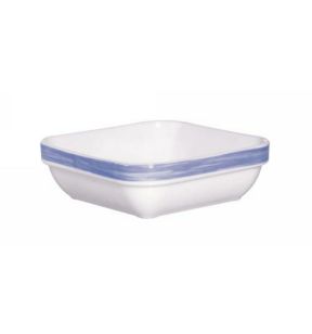Ravier carré bleu verre opal 11 cm Brush Arcoroc