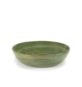 Assiette creuse rond vert grès émaillé Ø 20 cm Pure Sea Green Serax