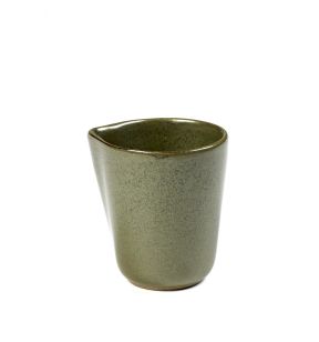 Pichet à sauce rond vert grès émaillé Ø 6,7 cm Surface Serax