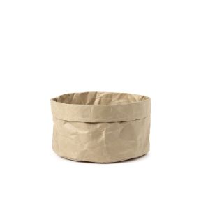 Corbeille rond beige kraft Ø 15 cm 8 cm Serax