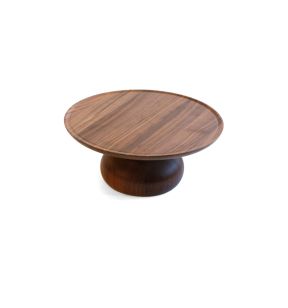 Présentoir à pâtisserie noyer Ø 32 cm 13,6 cm Risers Craster