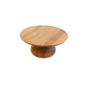 Présentoir à pâtisserie chêne Ø 32 cm 13,6 cm Risers Craster