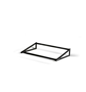 Cadre réhausseur pour plateau de présentation acier noir 53x31,5x9,7 cm Flow Craster