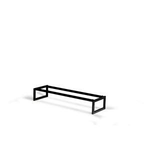 Cadre réhausseur pour plateau de présentation acier noir 53x16,3x10 cm Flow Craster