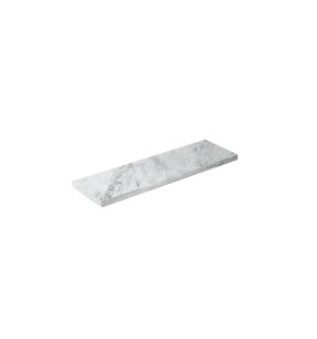Plateau de présentation marbre marbre blanc 53x16,3 cm Flow Craster